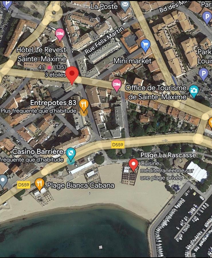 Centre Ville Sainte Maxime 100M Plage Et Commerce A Pied エクステリア 写真